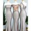 Mismatched Mermaid Grey Sleeveless Long Bridesmaid Dresses Gown Online,WG1114