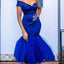 Mismatched Mermaid Royal Blue Sleeveless Short Bridesmaid Dresses Gown Online,WG1106