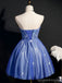 Blue Sweetheart Short Homecoming Dresses,Cheap Short Prom Dresses,CM896