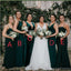 Emerald Green Mermaid Cheap Long Cheap Bridesmaid Dresses Online, WG632