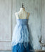 Esparguete Único Blue Tulle Flower Girl Dresses, Cheap Junior Bridesmaid Dresses, FG048