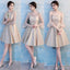 Mismatched Short Lace Cheap Custom Bridesmaid Dresses Online, WG501