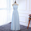 Cheap Sky Blue Floor Length Mismatched Chiffon Bridesmaid Dresses Online, WG538