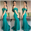 Desligado com o ombro Sequin Green Mermaid Cheap Bridesmaid Online, 17080