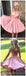 Pink Illusion Cute Pink Κοντά Φτηνά Homecoming Φορέματα Online, CM562