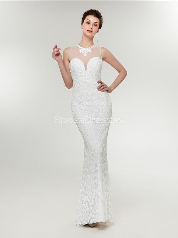 Simple Lace Mermaid Cheap Wedding Dresses Online, Cheap Bridal Dresses, WD582