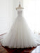 Strapless Simple Lace A line Wedding Bridal Dresses, Custom Made Wedding Dresses, Affordable Wedding Bridal Gowns, WD259