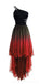 One Shoulder Ombre Chiffon Günstige Homecoming Kleider Online, Günstige Kurze Ballkleider, CM787