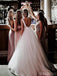 Scoop Satin A-line Cheap Wedding Dresses, Cheap Wedding Gown, WD693