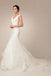 Off Shoulder Deep V Neckline Mermaid Wedding Dresses, Simple Long Custom Wedding Gowns, Affordable Bridal Dresses, 17094