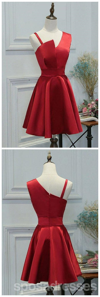 Élégant, Simple, Unique Rouge Courte pas Cher Robes de bal en Ligne, CM565