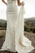 Straps Mermaid backless Handmade Lace Wedding Dresses,WD785