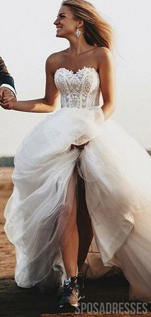 Simple Sweetheart A-line Cheap Wedding Dresses Online, Cheap Wedding Gown, WD673