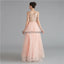 V Peach Peach A-line Gold Bodice Evening Prom Dresses, Dresses Prom Party Evening, 12120