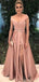 Sweetheart Neck Gold Sequin A-line Vestidos largos baratos del baile de fin de curso de la tarde, vestidos del baile de fin de curso del partido de tarde, 12350