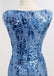 Scoop Mermaid Blue Sparkly Sequin Homecoming Robes en ligne, Robes de bal courtes pas chères, CM756