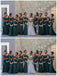 Off Shoulder Green Lace Applique Mermaid Bridesmaid Dresses Online, WG662