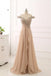 Off Shoulder Delicate Beading Long Custom Evening Prom Dresses, 17426