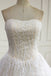 Strapless Uma Linha de Casamento do Laço Nupcial Vestidos sob medida Vestidos de Noiva, Casamento Acessível Vestidos de Noiva, WD235