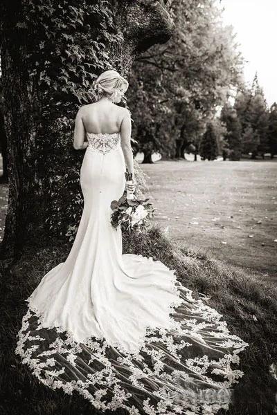 Sexy Lace Mermaid Cheap Wedding Dresses, Cheap Wedding Gown, WD707