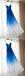 Ombre Blue Chiffon Sweetheart Neckline Long Evening Prom Dresses, Popular Cheap Long Custom Party Prom Dresses, 17314