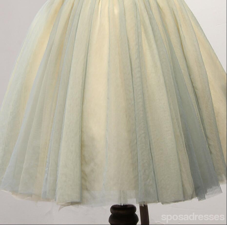 Unique Yellow and Green Sweetheart Homecoming Prom Dresses,  Short Party Prom Dresses, Perfect Homecoming Dresses, CM203