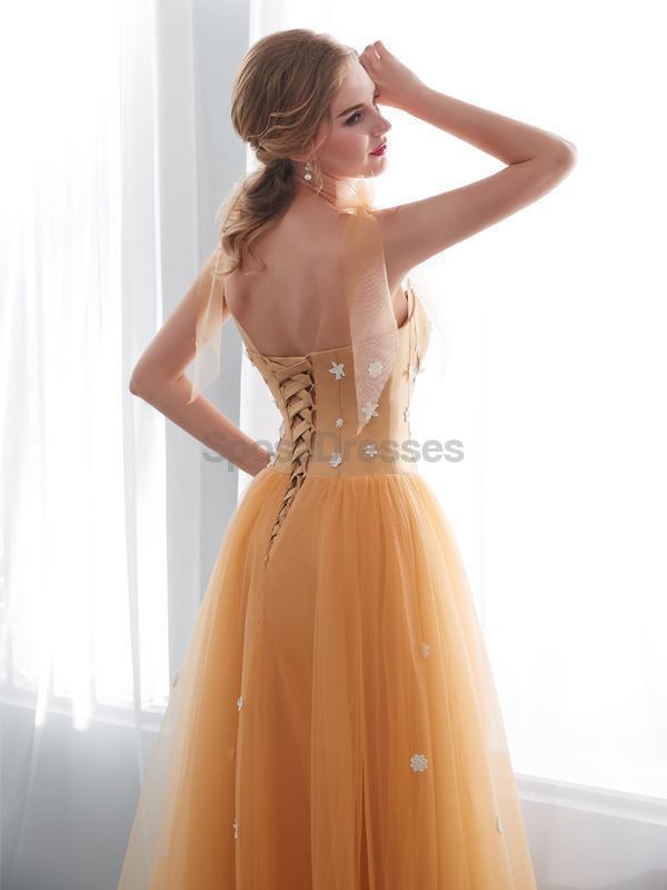 Cucharada de Mantequilla de la Mosca de la Naranja de Una línea de Tul de Noche, vestidos de fiesta, Vestidos de Noche de Fiesta vestidos de fiesta, Vestidos 12025