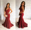 Sexy Deep V Neckline Mermaid Abend Prom Dresses, Long Backless Sexy Party Prom Kleid, Custom Long Prom Dresses, Billig Formal Prom Dresses, 17127