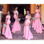 Vestidos de novia de sirena de color rosa Mermaid Pink barato en línea, WG525