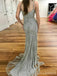 Heavily Beaded Mermaid Rhinestone Long Evening Prom Dresses, Party Custom Prom Dresses, 18638