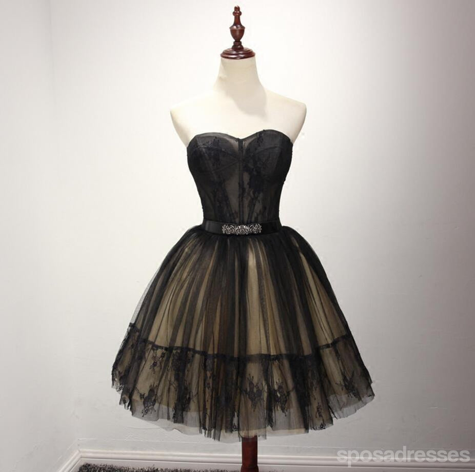 Preto ver por vestidos de baile para os estudantes de regresso para casa, pouco vestido preto, espartilho partidário curto disponível vestidos de baile para os estudantes posteriores, vestidos de regresso para casa perfeitos, CM231