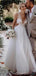 A-line V Neck Cute Cheap Wedding Dresses Online, Cheap Bridal Dresses, WD613