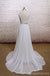 Lace Straps V Neck Cheap Beach Wedding Dresses Online, WD379