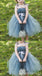 Dusty Blue Pix Tutu Dresses, Tulle Flower Girl Dresses, Cheap Little Girl Dresses for Wedding, FG046