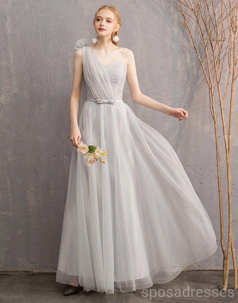 Light Gray Floor Length Incompatíveis Baratos de Bridesmaid Online, WG545