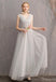 Light Grey Floor Length Mismatched Cheap Bridesmaid Dresses Online, WG545