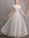 Light Gray Floor Length Incompatíveis Baratos de Bridesmaid Online, WG545