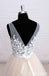 V Neck See Through A-line Cheap Wedding Dresses Online, WD355