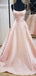 Simples Blush Rosa Barato Longo Ano Despertos de baile, vestidos baratos de baile de festa personalizado, 18603