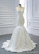 Gorgeous V Neck Lace Mermaid Wedding Dresses, Cheap Wedding Gown, WD720