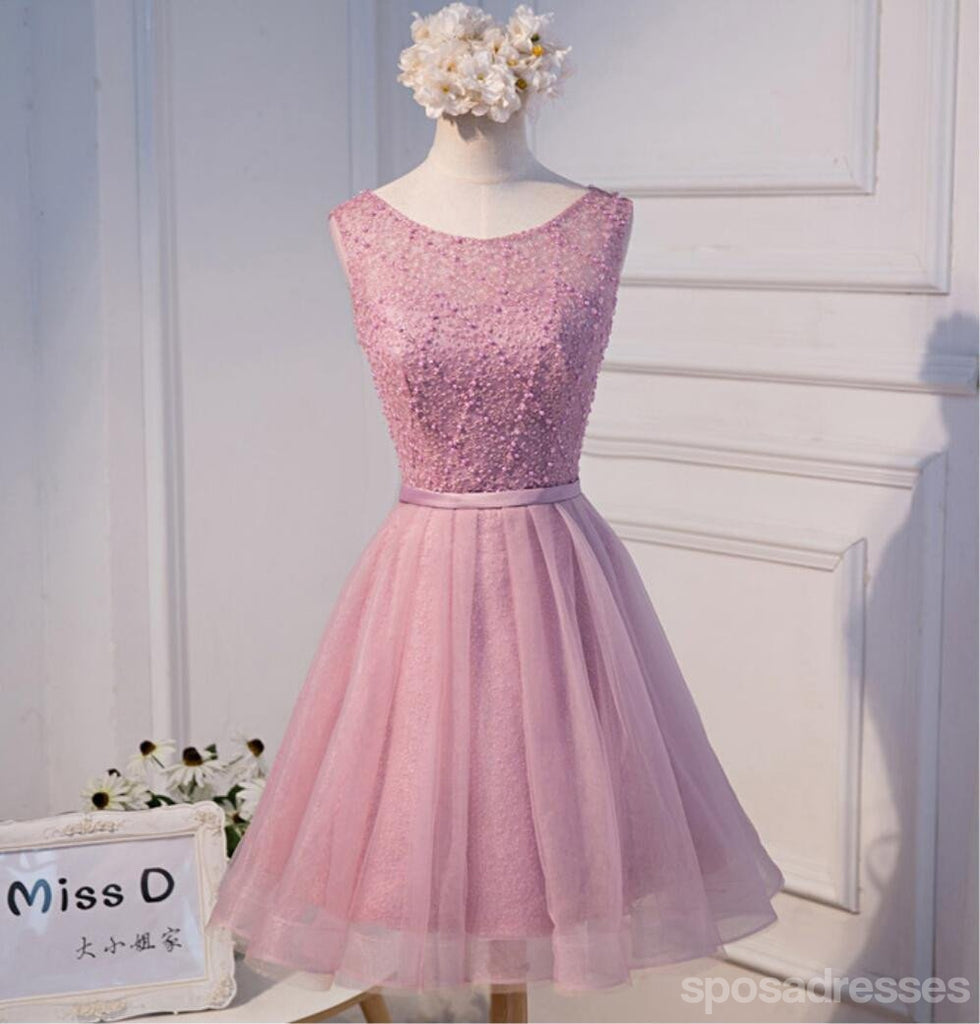 Destinatários de baile de baile de boas-vindas de cor-de-rosa, vestidos de baile de curtas-metragens acessíveis, vestidos de boas-vindas perfeitos, CM303