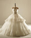 Grand Sweetheart Lace Hem Skirt Long Wedding Dresses, Custom Made Wedding Dresses, Affordable Wedding Bridal Gowns, WD229