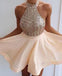 Halter scintillant Sequin Court Homecoming Robes De Bal, Pas Cher partie de bal Doux 16 Robes, CM378