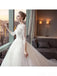 Long Sleeves Open Back Luxurious Wedding Dresses Online, Cheap Bridal Dresses, WD642