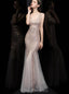 V Neck Rose Gold V Neck Mermaid Robes de soirée longues, Robes de soirée, 12322