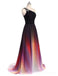 Chiffon One Shoulder Ombre Cheap Long Evening Prom Dresses,  Custom Sweet16 Dresses, 18394