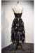 Spaghetti Straps Black Cheap Homecoming Dresses Online, Robes de bal courtes pas chères, CM768