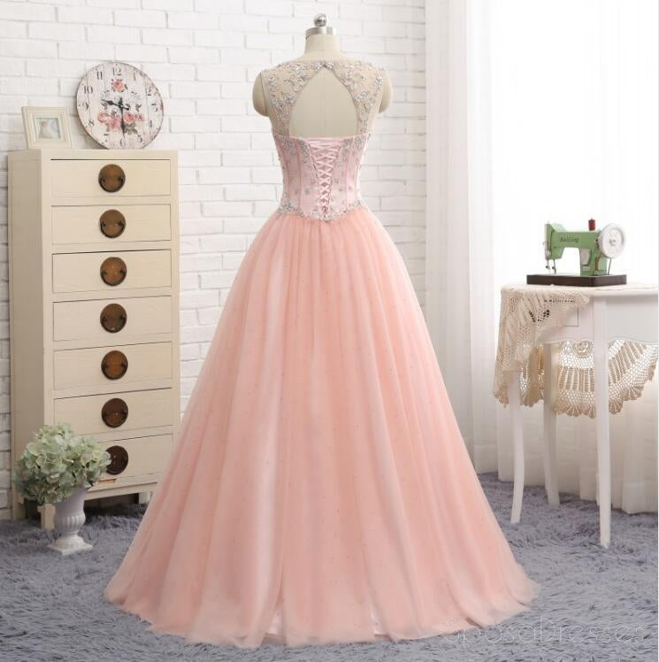 Sexy Espalda Abierta Escote Blush Rosa de Noche, vestidos de fiesta, Vestidos Populares de Cuentas de Fiesta Vestido de fiesta, Personalizada Largos Vestidos de fiesta, Hoteles de Formal, vestidos de fiesta, Vestidos 17153