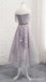 V Neck Dusty Pink Tulle Beaded Short Homecoming Dresses Online, Robes de bal courtes pas chères, CM845