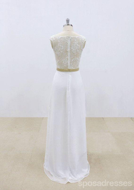 See Through Lace Sheath Günstige Strand Brautkleider Online, WD385